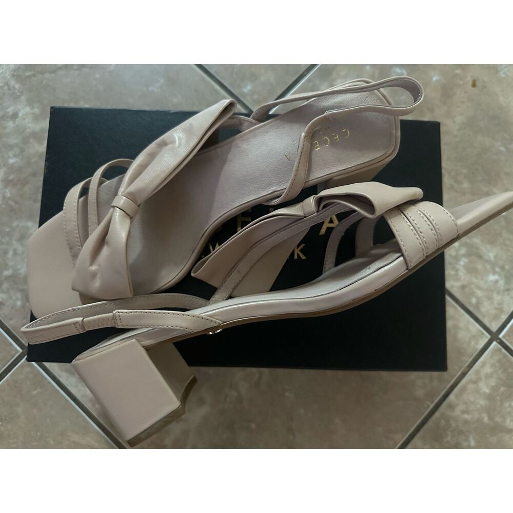 Cecelia New York 11 Leather Low Block Heel Sandal Shoes